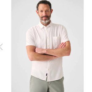 Faherty Seasons Knit Button Up Shirt Size Large